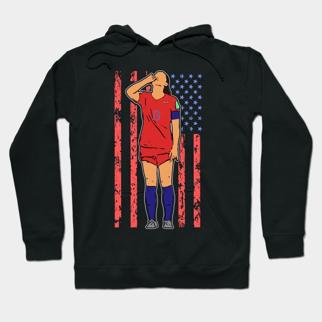 Alex Morgan Celebration Hoodie by RichyTor